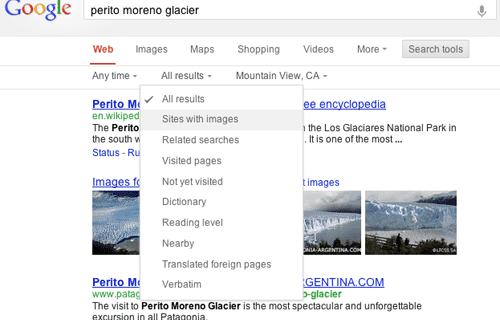 google mise a jour page de recherche1