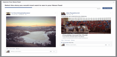 facebook ignorer publications indesirables Copier