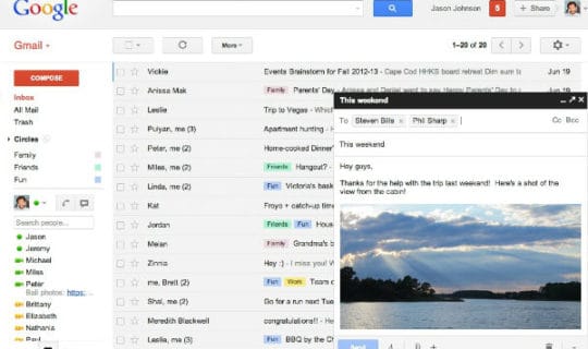 Gmail nouveautes chat