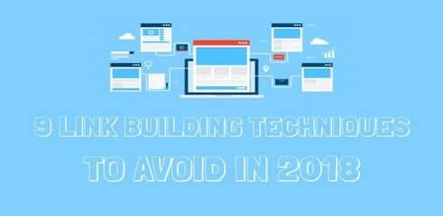 Infographie: 9 techniques de link building à éviter en 2018