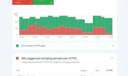 google search console rapport https