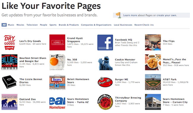 Facebook vous pousse à aimer des pages, toujours plus de pages
