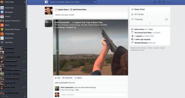 New Facebook Page Accueil