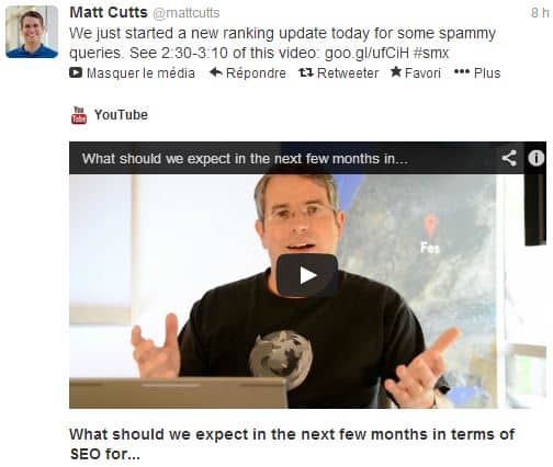 Matt Cutts Twitter