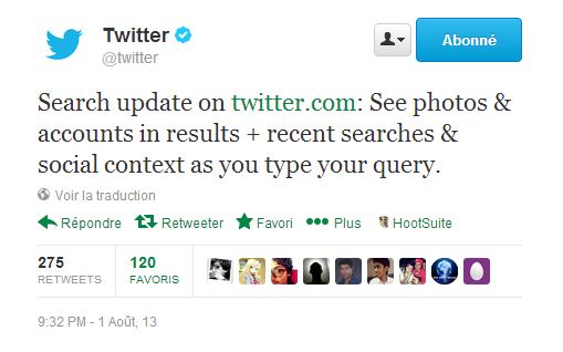 Twitter dévoile son nouveau moteur de recherche