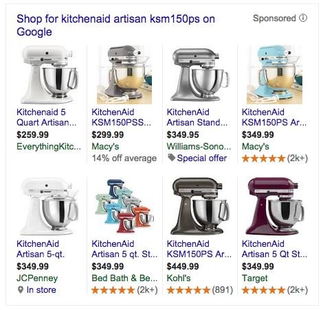 google-teste-pla-comparaison-kitchenaid