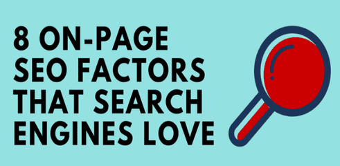 infographie 8 facteurs on page referencement naturel top Copier